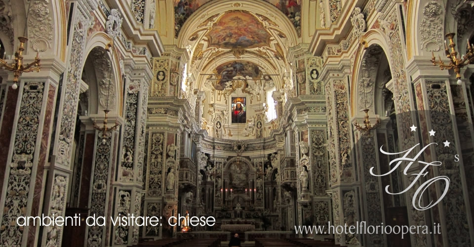 Ambienti da visitare:  Chiesa del Gesù o Chiesa di Santa Maria di Gesù