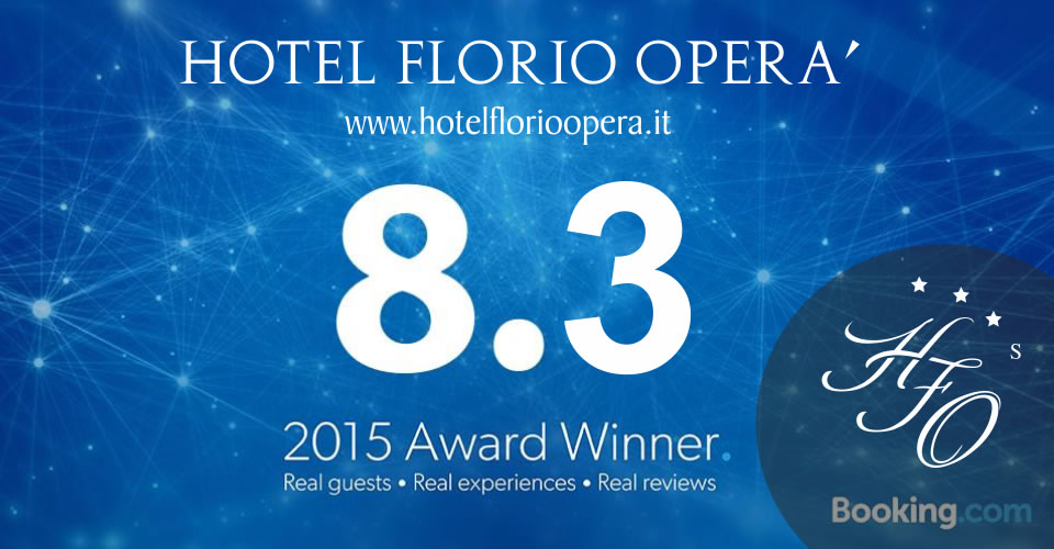Hotel Florio Operà vincitore Booking Award Winner - 2015